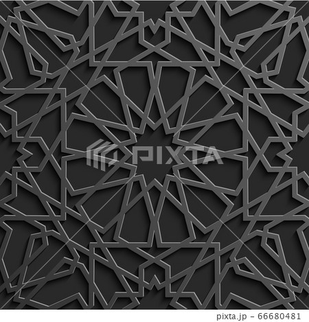 Seamless islamic pattern 3d . Traditional Arabic design element. Seamless islamic pattern 3d . Traditional Arabic design element. 66680481