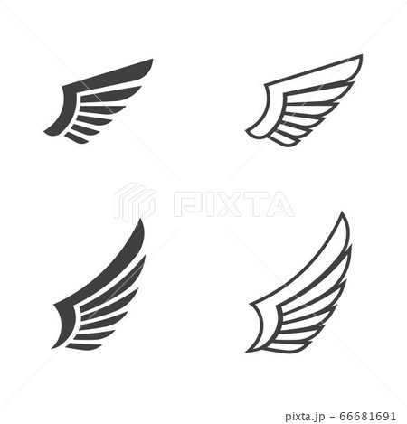 Falcon wing icon Template vector Falcon wing icon Template vector 66681691