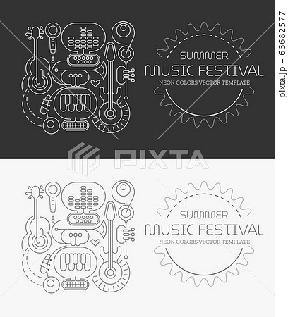 musical neon design template musical neon design template 66682577