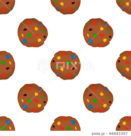 Illustration on theme big set identical biscuit, 66683307