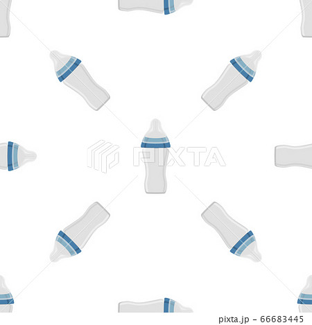 kit baby milk in clear bottle with rubber pacifier 66683445