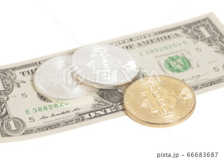 Golden end silver bitcoins with U.S. dollar Golden end silver bitcoins with U.S. dollar 66683687