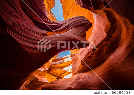 Amazing sandstone formations in Antelope Canyon, Arizona, USA 66684553