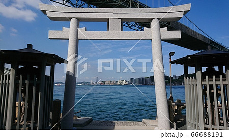 和布刈神社と関門海峡 和布刈神社と関門海峡 66688191