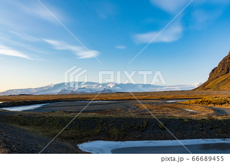 アイスランド 風景の写真素材