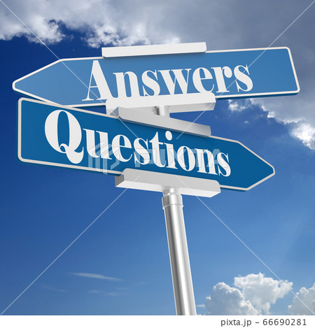 Questions and answers signs 66690281