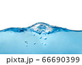 The water wave, The water surface is clean, blue 66690399