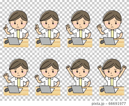 Boy 02_06 (boy operating a laptop, troubled face, upper body) Boy 02_06 (boy operating a laptop, troubled face, upper body) 66691977