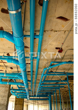 Water pipe system. Construction work.Installation 66692060