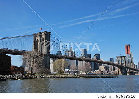 ブルックリンブリッジパークからの眺め ブルックリンブリッジパークからの眺め 66693516