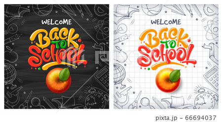Back To School Backgrounds With Red Apple And Lettering Back to School Back To School Backgrounds With Red Apple And Lettering Back to School 66694037