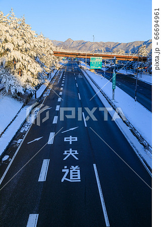 山梨_積雪の国道139号線 山梨_積雪の国道139号線 66694961