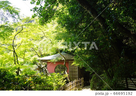 山口県 下関市 長府庭園の東屋 66695192