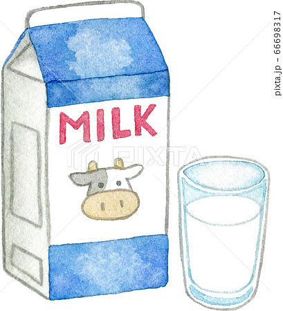 Milk In Milk Packs And Cups Stock Illustration