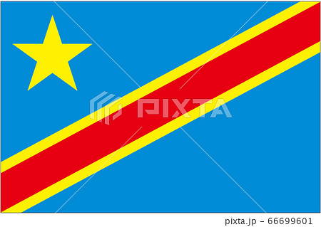 コンゴ民主共和国　国旗