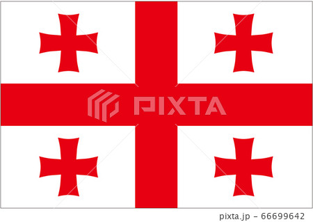 グルジア　国旗 66699642