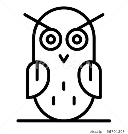 Owl icon, outline style Owl icon, outline style 66701803