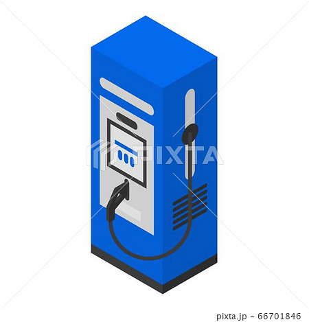 Petrol station icon, isometric style Petrol station icon, isometric style 66701846