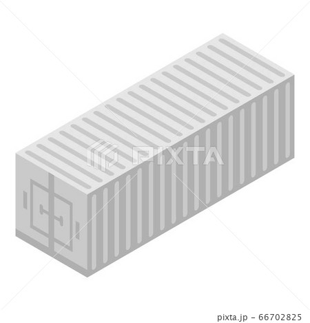 Cargo trailer icon, isometric style Cargo trailer icon, isometric style 66702825