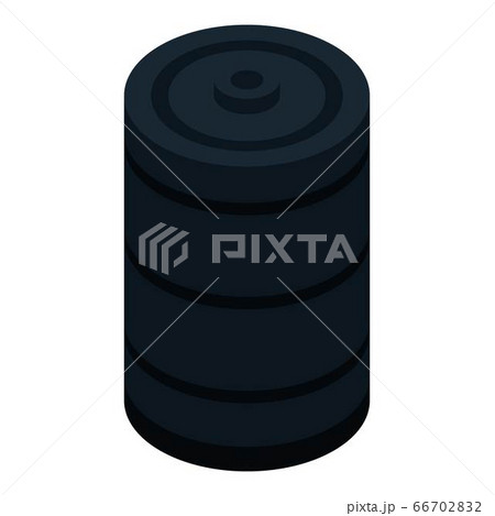 Petrol oil barrel icon, isometric style 66702832