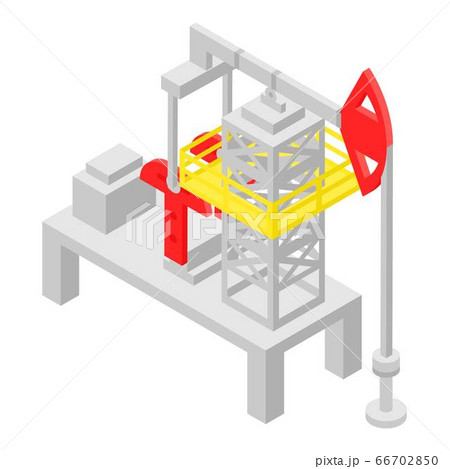 Extract derrick icon, isometric style Extract derrick icon, isometric style 66702850