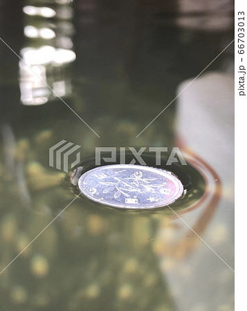 水に浮かべた一円玉 水に浮かべた一円玉 66703013