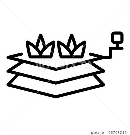 Autonomous farming icon, outline style 66703216