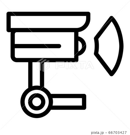 Security camera icon, outline style 66703427