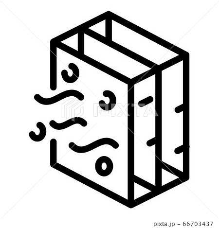 Air filtration layer icon, outline style Air filtration layer icon, outline style 66703437
