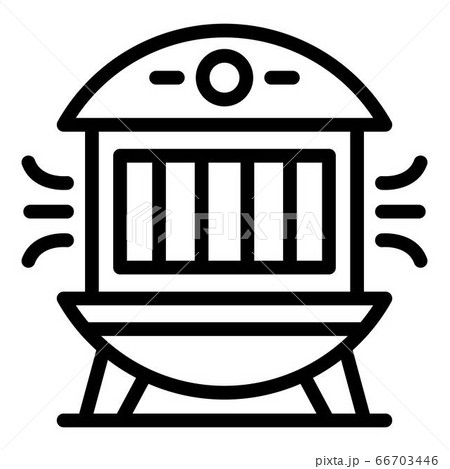 Modern air purifier icon, outline style 66703446