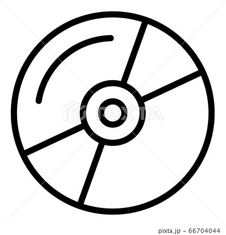 Music cd icon, outline style 66704044