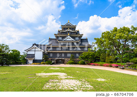 《岡山県》岡山城・天守閣 66704706