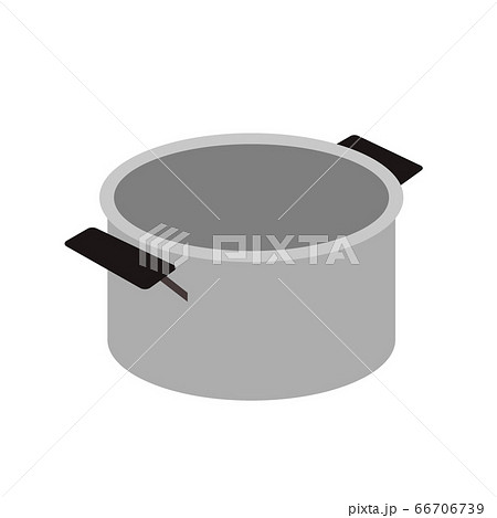 取っ手が二つ付いた両手鍋のイラスト素材 66706739 Pixta