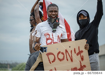 black people tired of keeping silence, they want justice in USA 66709644