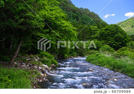 山と川　木曽町黒川 66709989