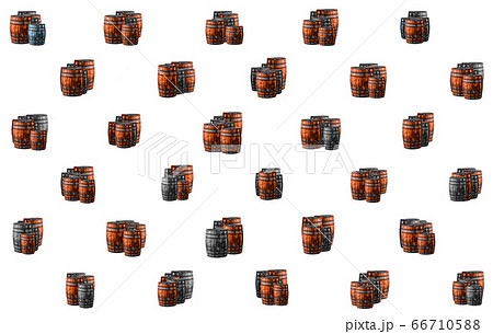 gray and brown oak barrels assorted for winemaking gray and brown oak barrels assorted for winemaking 66710588