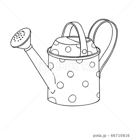 Sketch Watering Can For The Garden Watering Canのイラスト素材
