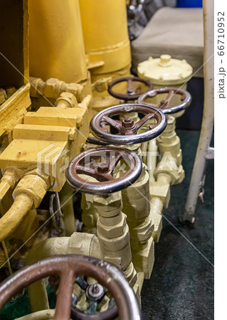 series of iron large valves, a life support system 66710952