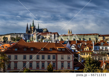 Saint Vitus Cathedral And Hradcany Castle In Prague In The Czech Republic 66711335