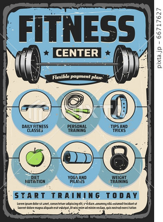 Fitness items, gym equipment and sport exercises Fitness items, gym equipment and sport exercises 66717627