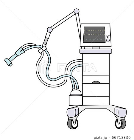 人工呼吸器のイラスト素材