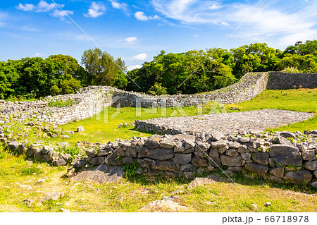 今帰仁城の風景 外郭 沖縄県 今帰仁城の風景 外郭 沖縄県 66718978