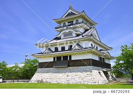 河原城 鳥取県鳥取市 河原町 の写真素材