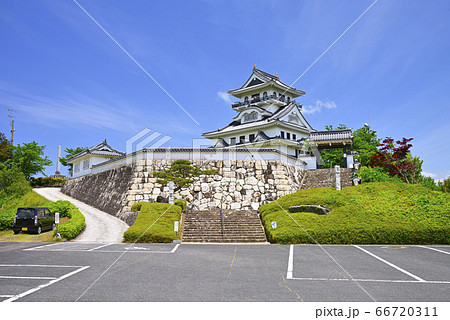 河原城 鳥取県鳥取市 河原町 の写真素材