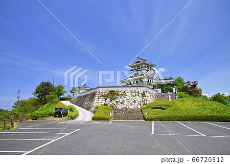 河原城 鳥取県鳥取市 河原町 の写真素材