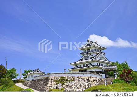 河原城 鳥取県鳥取市 河原町 の写真素材