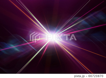 輝く放射光と放射線のアブストラクトのグラフィックス 66720870