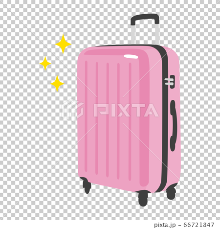 新品のキレイなスーツケースのイラスト のイラスト素材