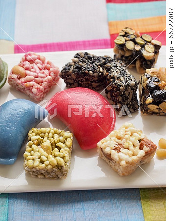 蜂蜜餅 お菓子 もち米の写真素材 蜂蜜餅 お菓子 もち米の写真素材