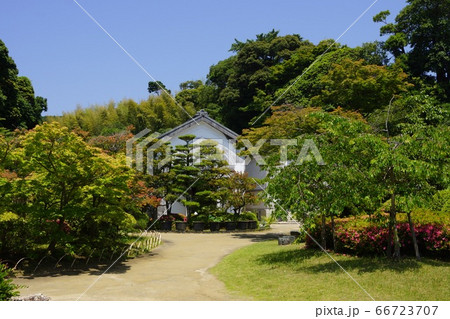 山口県 下関市 長府庭園 一の蔵と日本庭園 66723707